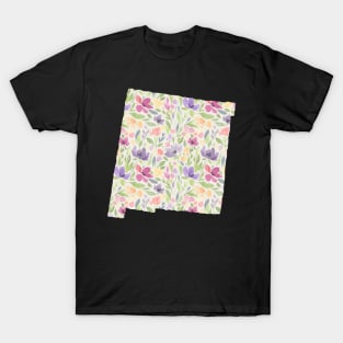 New Mexico Silhouette Florals T-Shirt